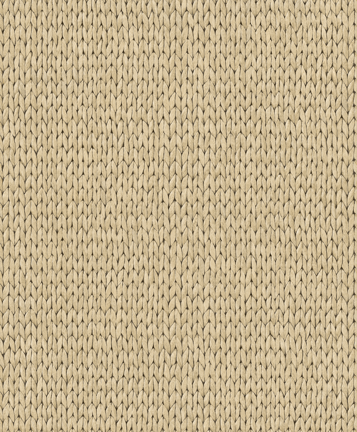 Papier peint effet maille tricot beige doré naturel, HEXOA