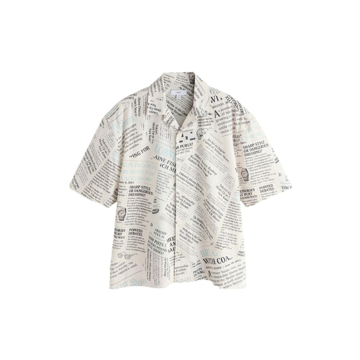 Chemise manches courtes à imprimé, NEXT