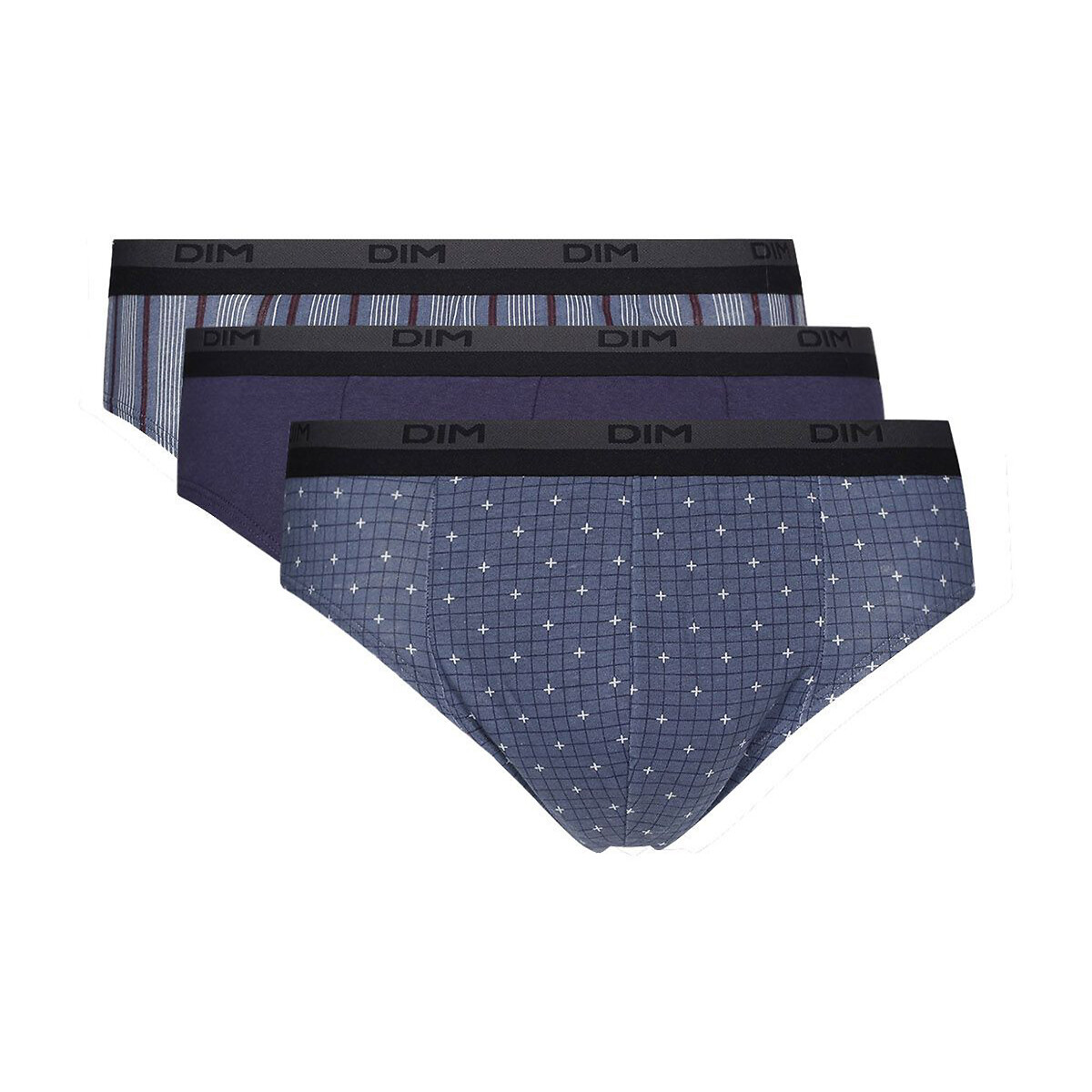 Lot de 3 slips imprimes Dim La Redoute