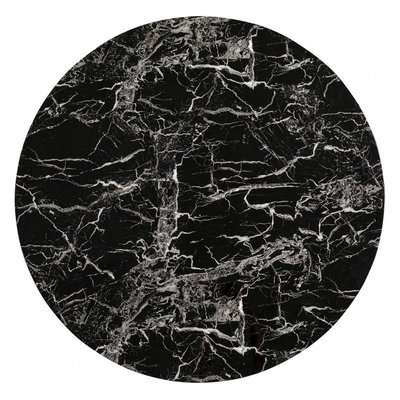 Plateau de table Schickeria effet marbre noir Diamètre - 80cm KARE DESIGN