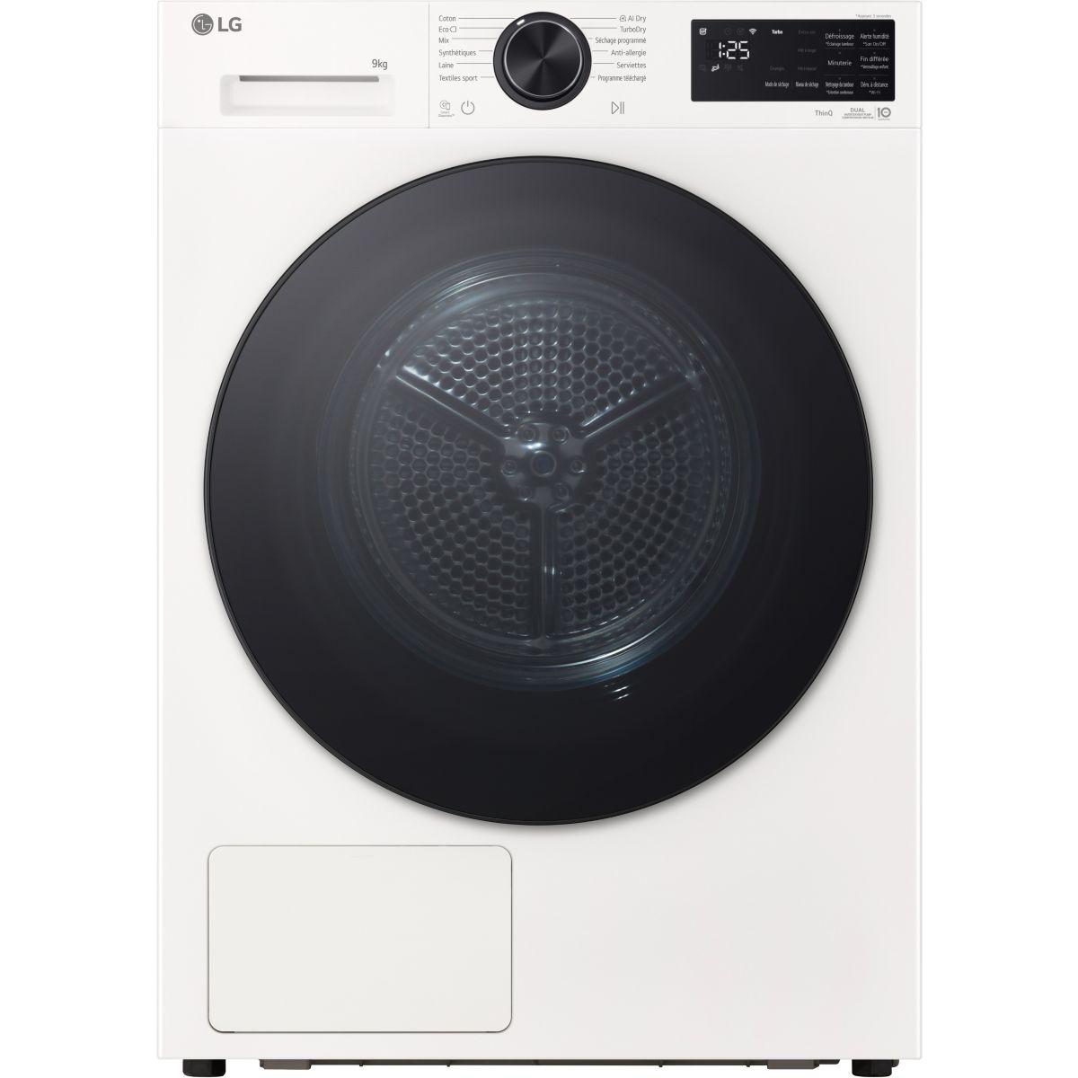Sèche linge pompe à chaleur RH9X56WH 9kg - Idéal famille & Ultra-silencieux & Connecté & Basse consommation, LG