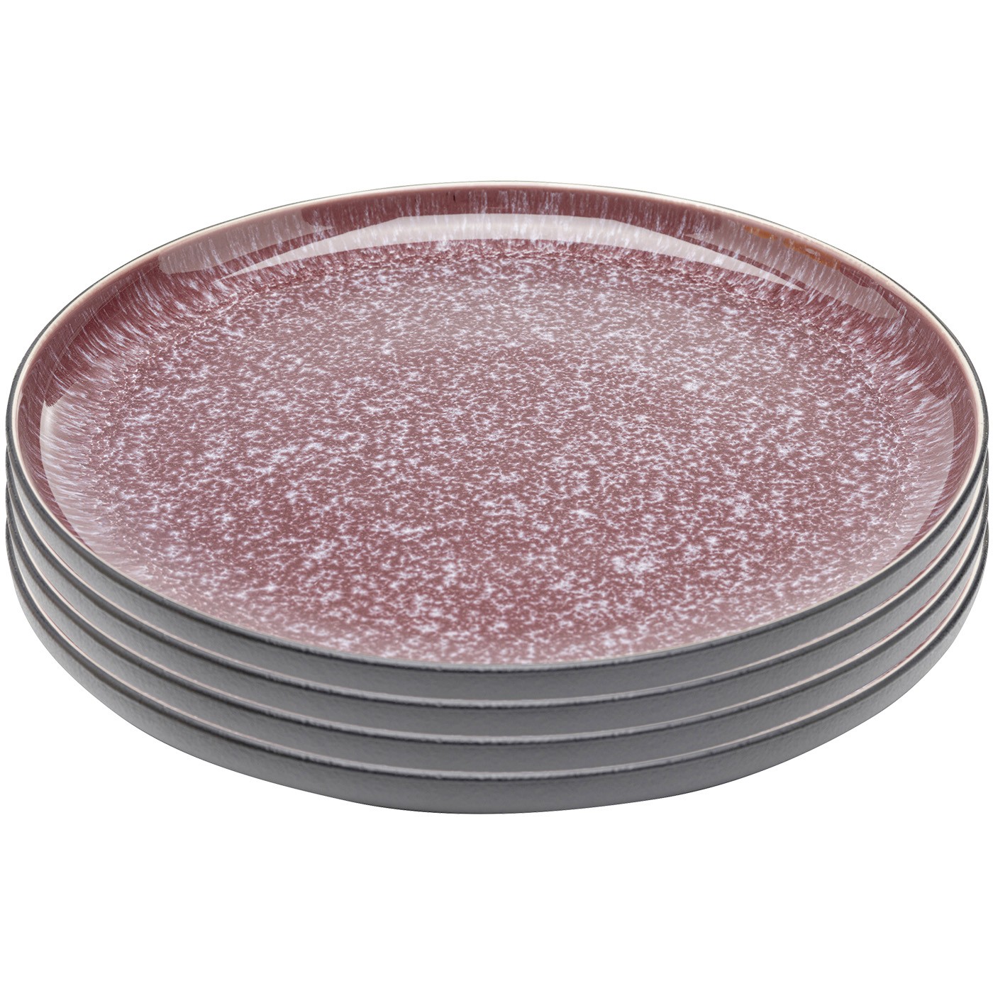 Lot de 6 assiettes plates en grès, ALISSA, KARE DESIGN