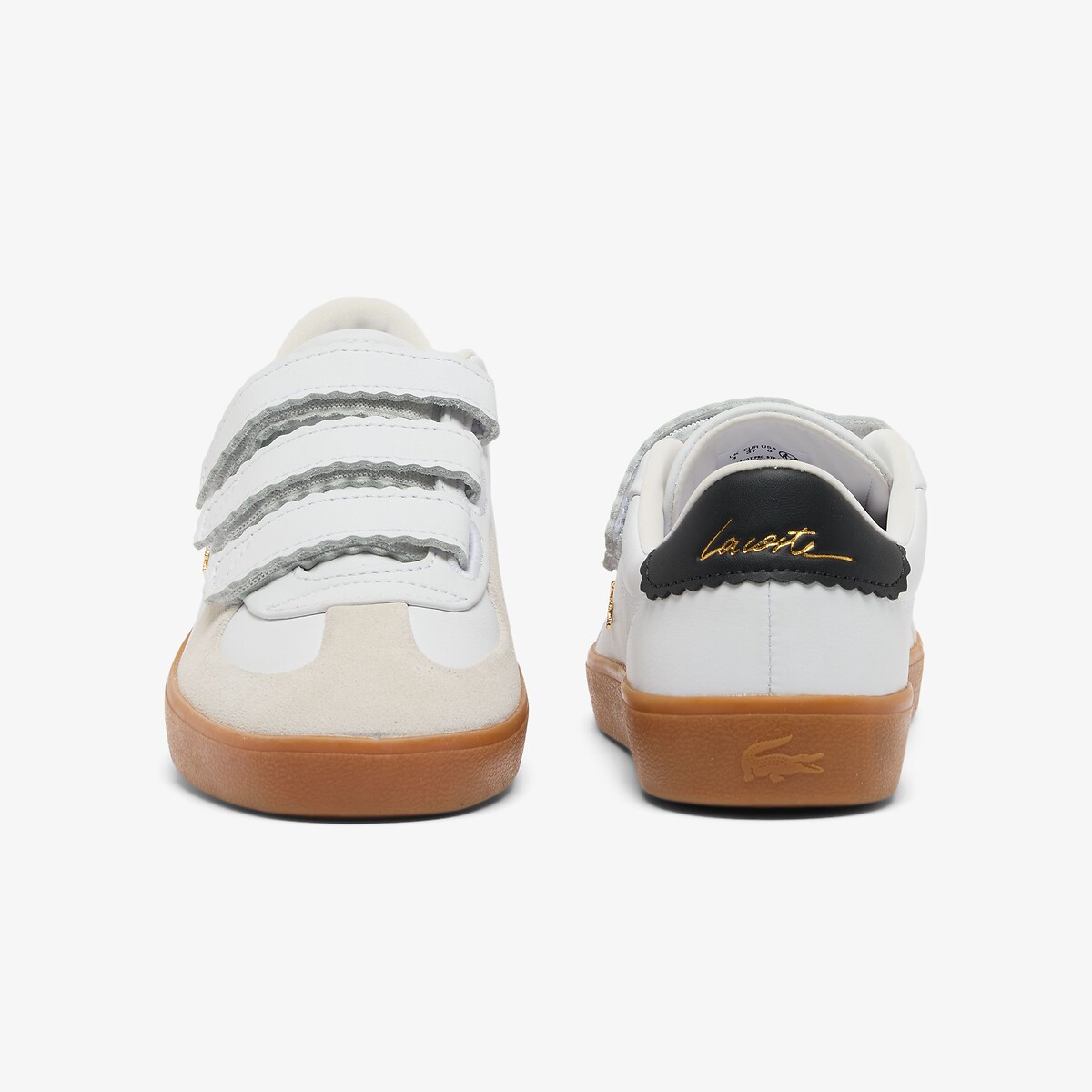 Lacoste Zapatillas bajas con velcro, de piel, BASESHOT STRAP — foto 4