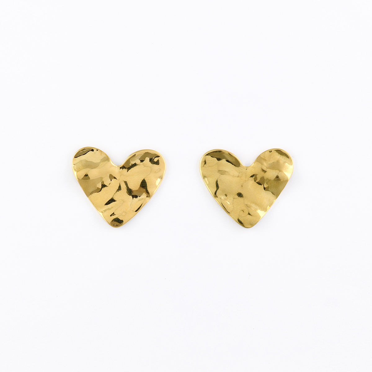 Boucles d'oreilles cœurs acier inoxydable, BALABOOSTE
