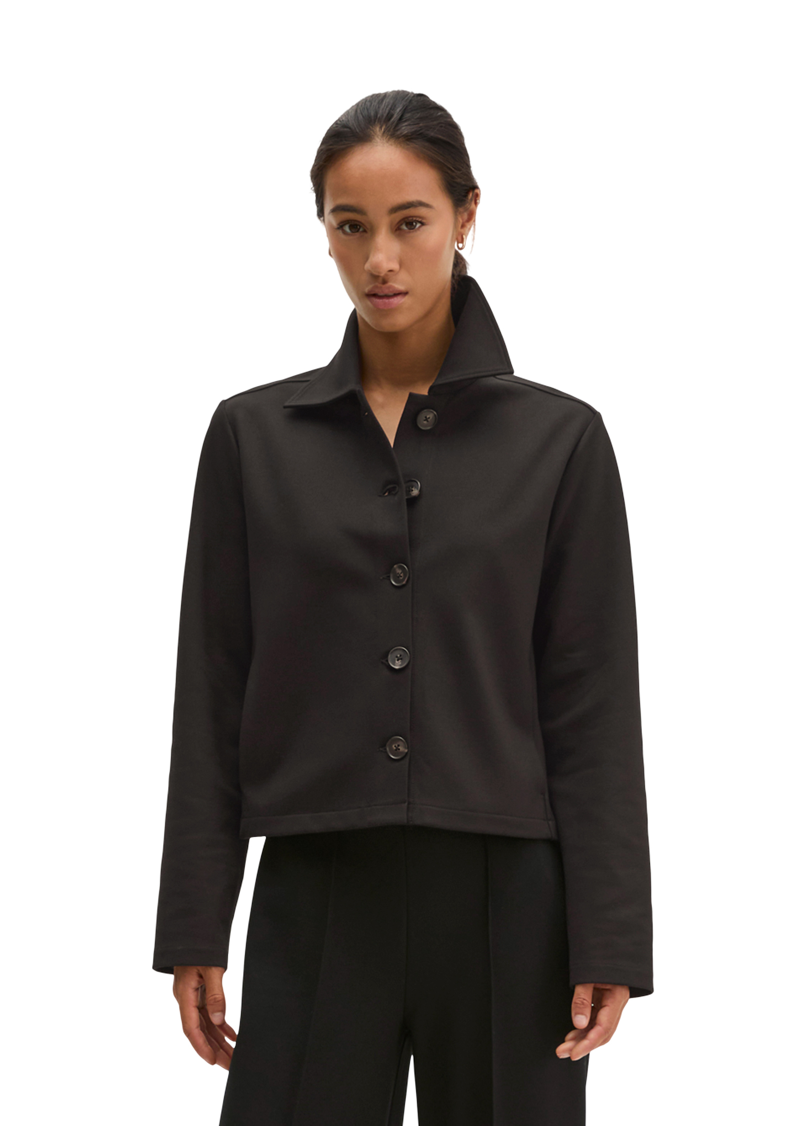 Veste en jersey, coupe regular, courte en interlock doux, MARC O'POLO