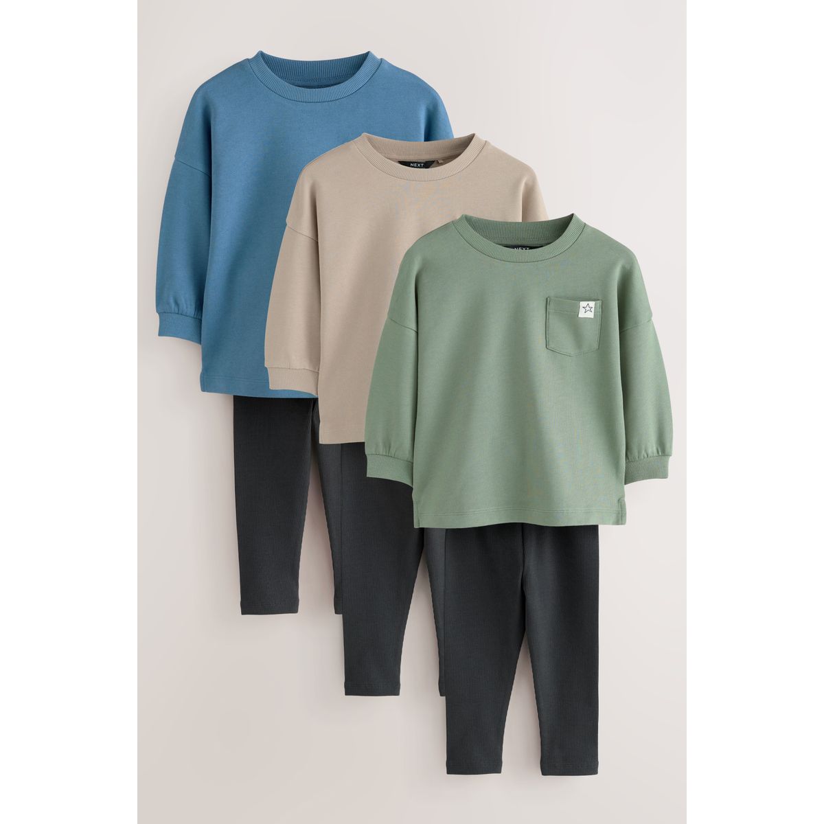 Haut manches longues et legging, lot de 3, NEXT