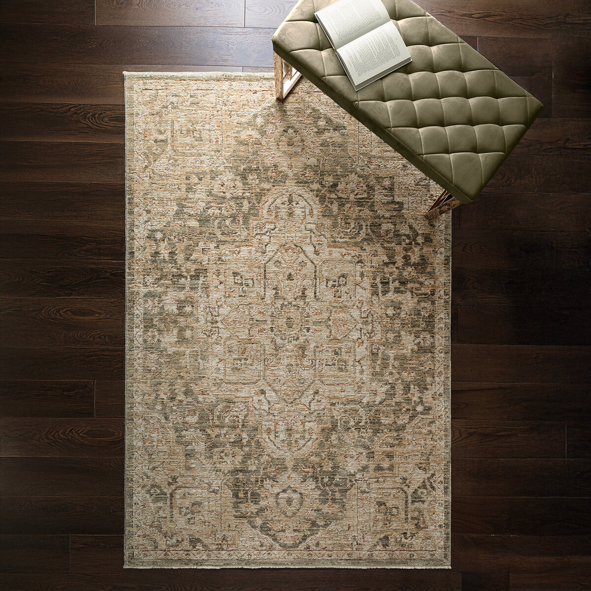 Heriz Serapi Green Rug, SO'HOME