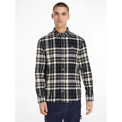 Checked Cotton Shirt in Regular Fit TOMMY JEANS