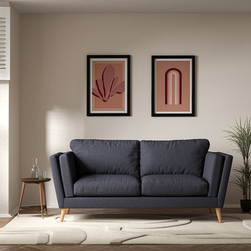 Soft Brushed 3 Seater Feather Sofa
