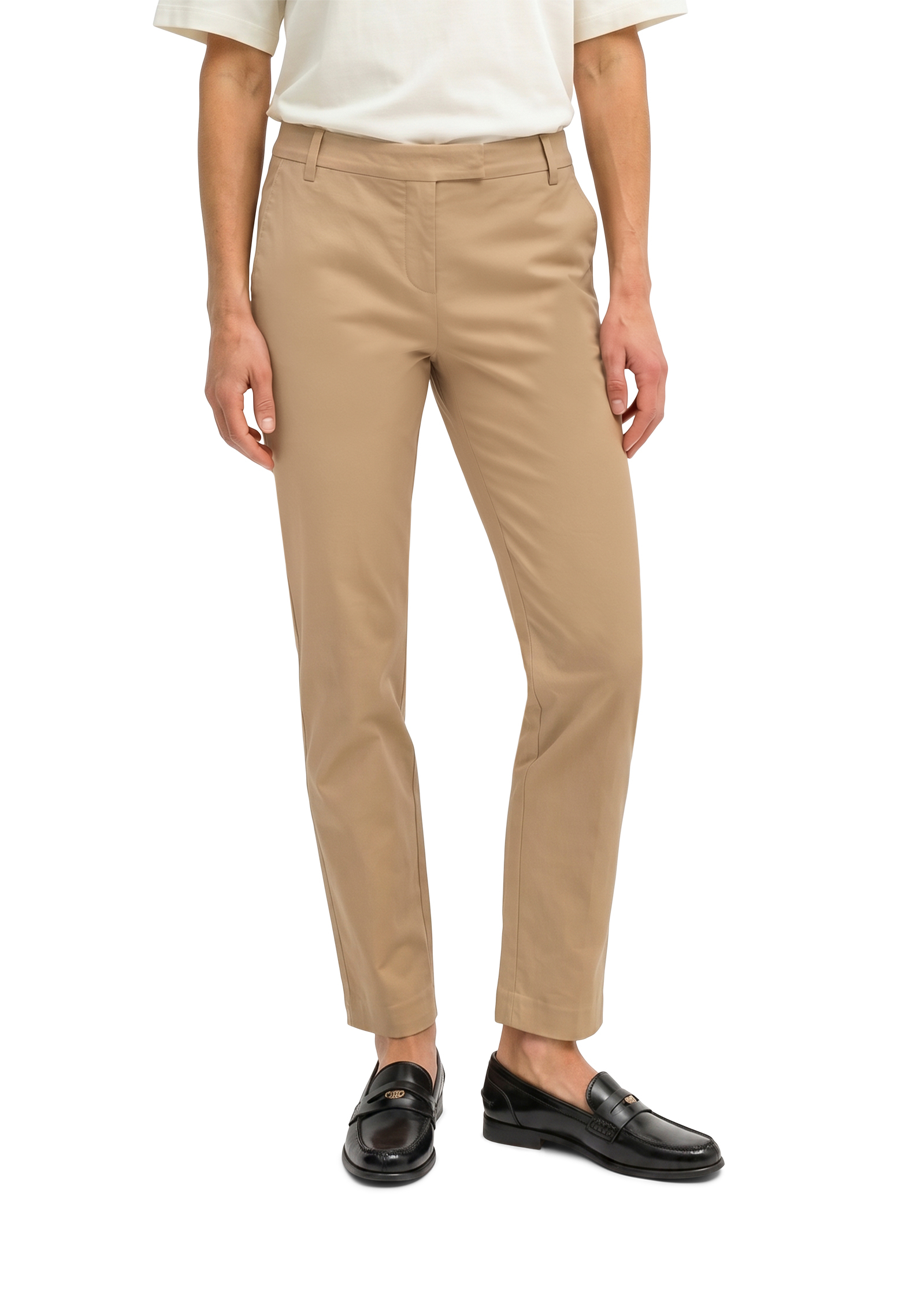 Pantalon modèle Torne Tailored en sergé de coton élastique, MARC O'POLO