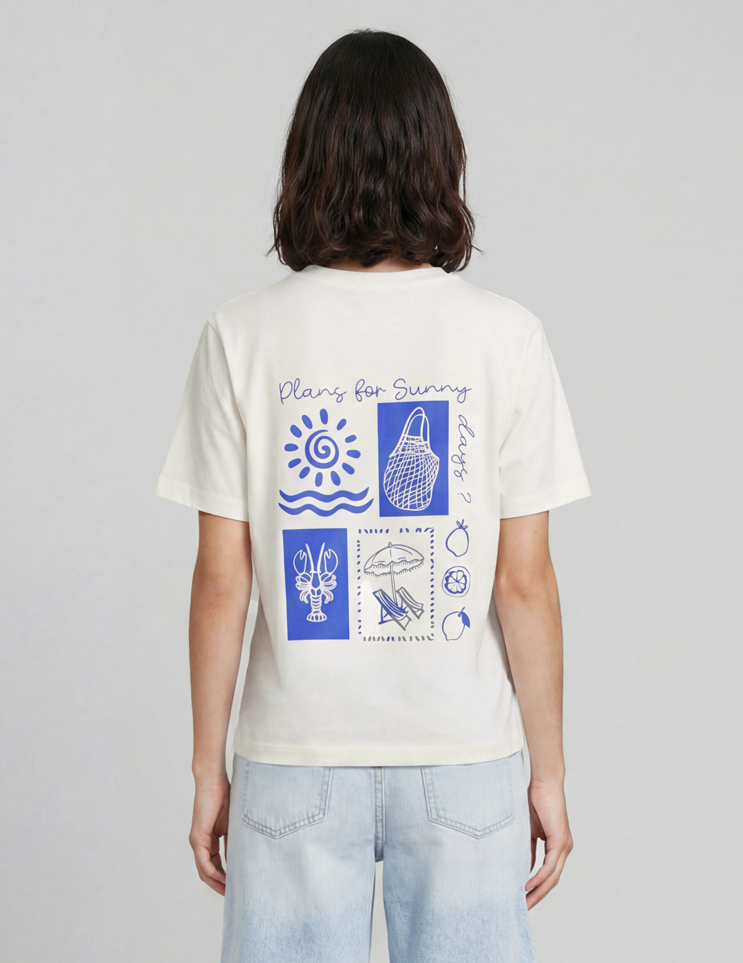 T-shirt imprimé devant/ dos, BZB