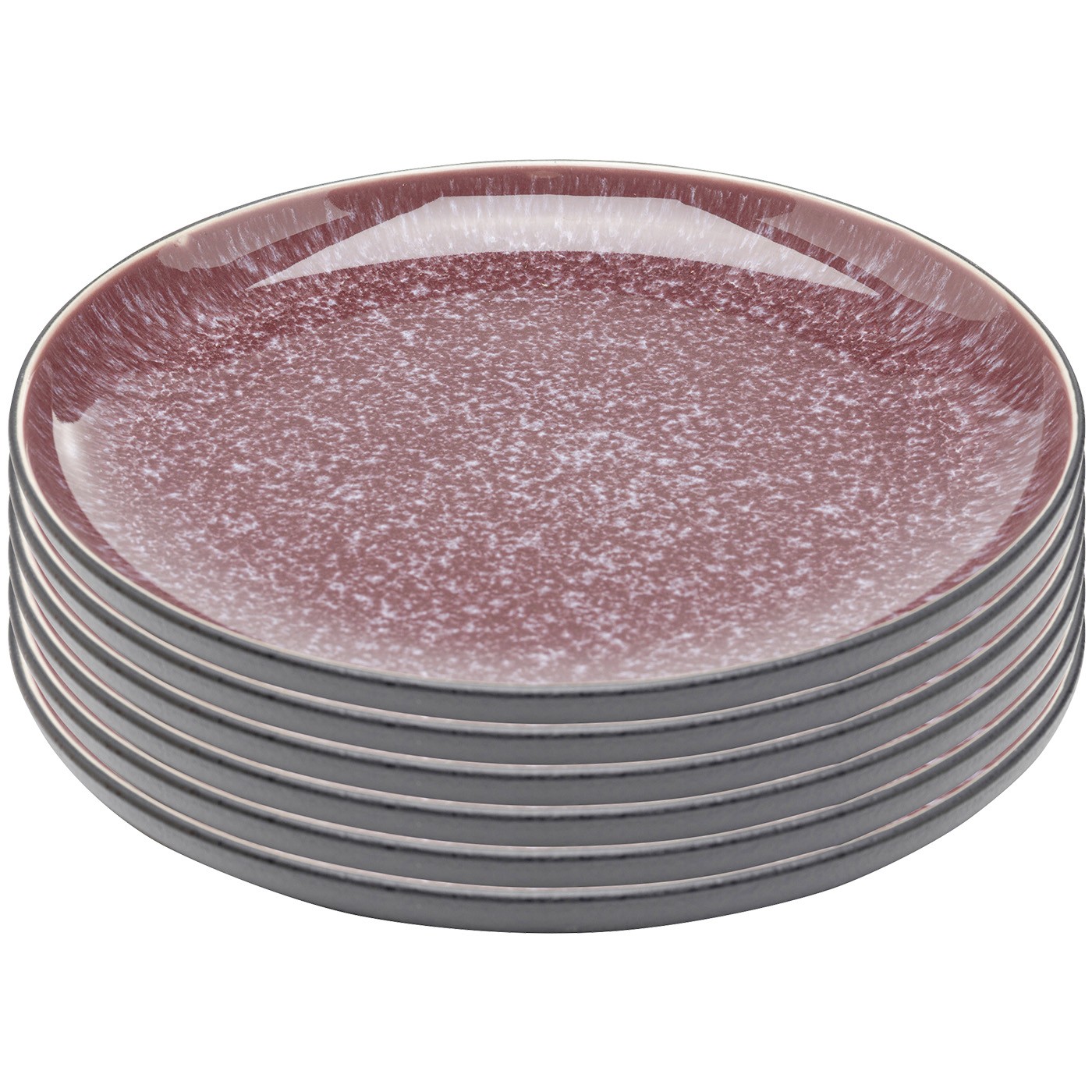 Lot de 6 assiettes à dessert en grès, ALISSA, KARE DESIGN