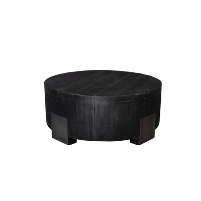 Table basse noire en bois massif COALS - DUTCHBONE