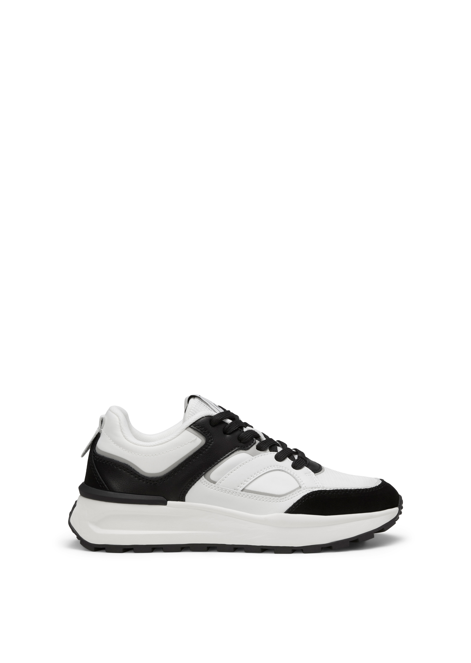 Baskets en cuir de vache et mesh, MARC O'POLO