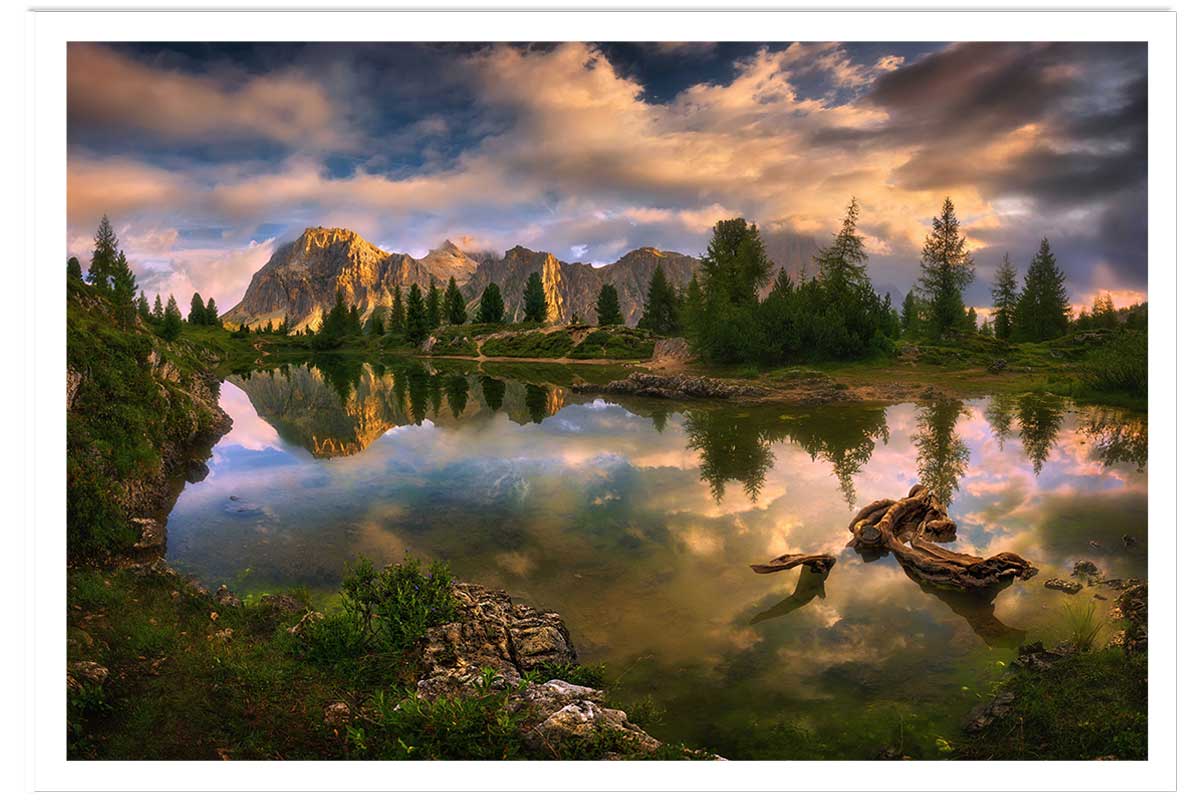 Affiche Lac de Limides, Dolomites, HEXOA
