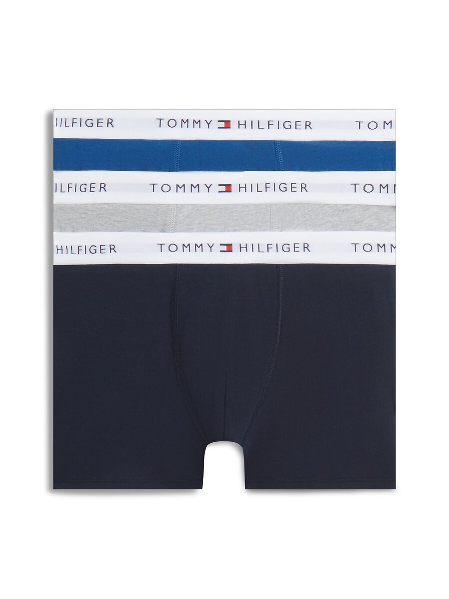 Lot de 3 boxers, ceinture siglée, TOMMY HILFIGER