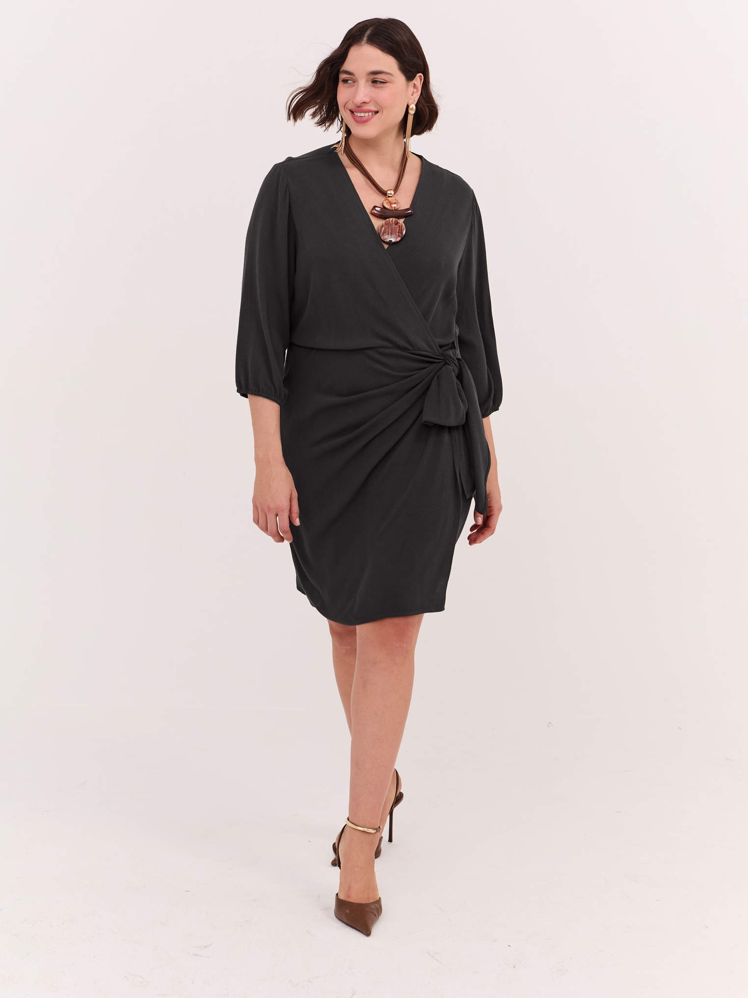 Robe portefeuille JOY en viscose, FIORELLA RUBINO