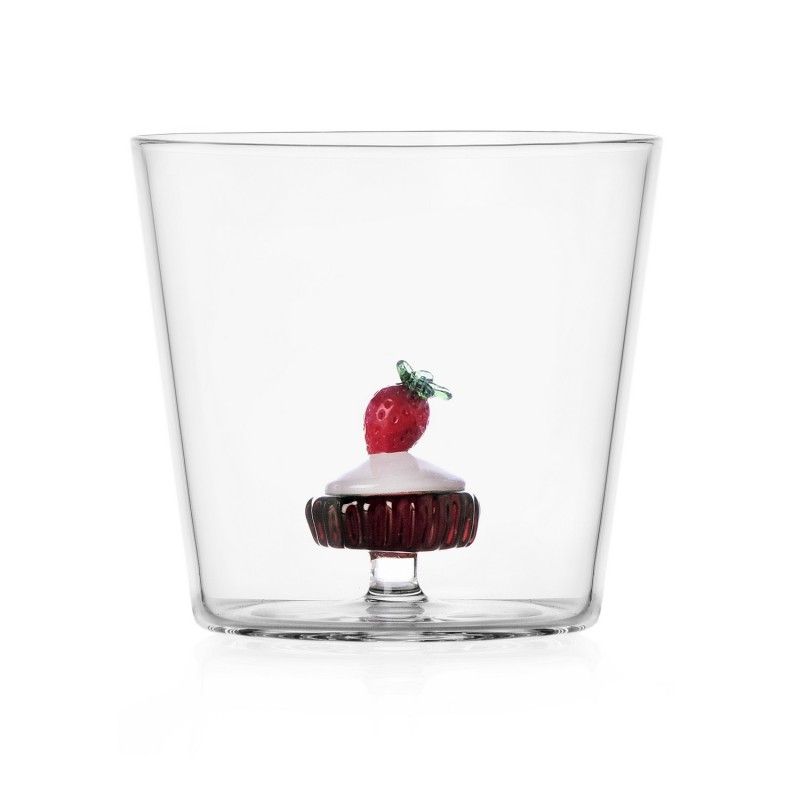 Verre à eau design gâteau PATISSERIE Strawberry Cake, ICHENDORF