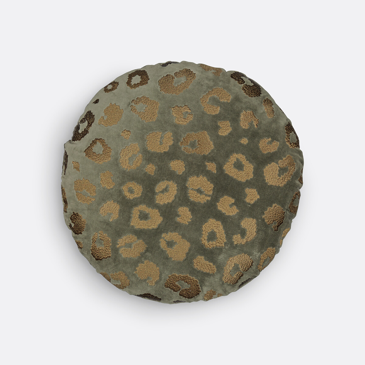 Coussin rond en velours brodé, Thelma, LA REDOUTE INTERIEURS