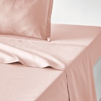 Розовая простыня из перкали QUALIT&Eacute; BEST